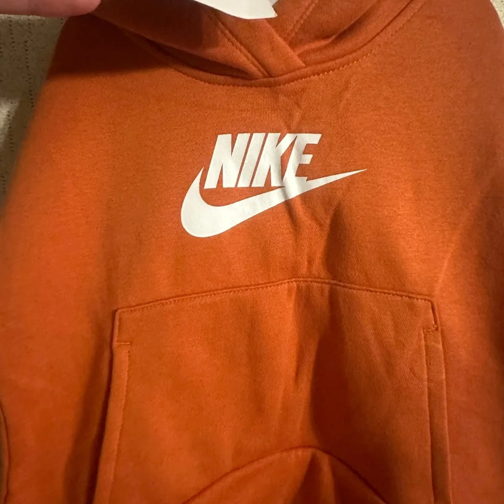 Nike Girls’ Sportswear Club Fleece Pullover Hoodie: ORANGE: SIZE XS